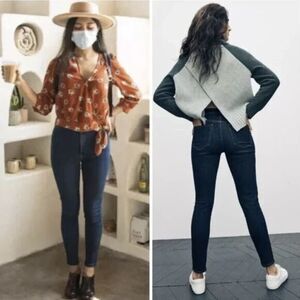 NEW‎ Madewell 9" Mid-Rise Skinny Jeans in Orland Wash: TENCEL™ Denim 26